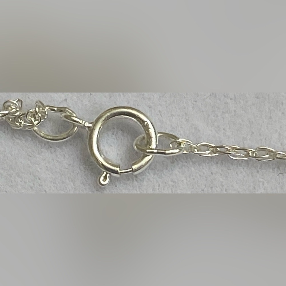 12k Tricolor Leaf Pendant and Sterling 925 Necklace - Picture 8 of 9